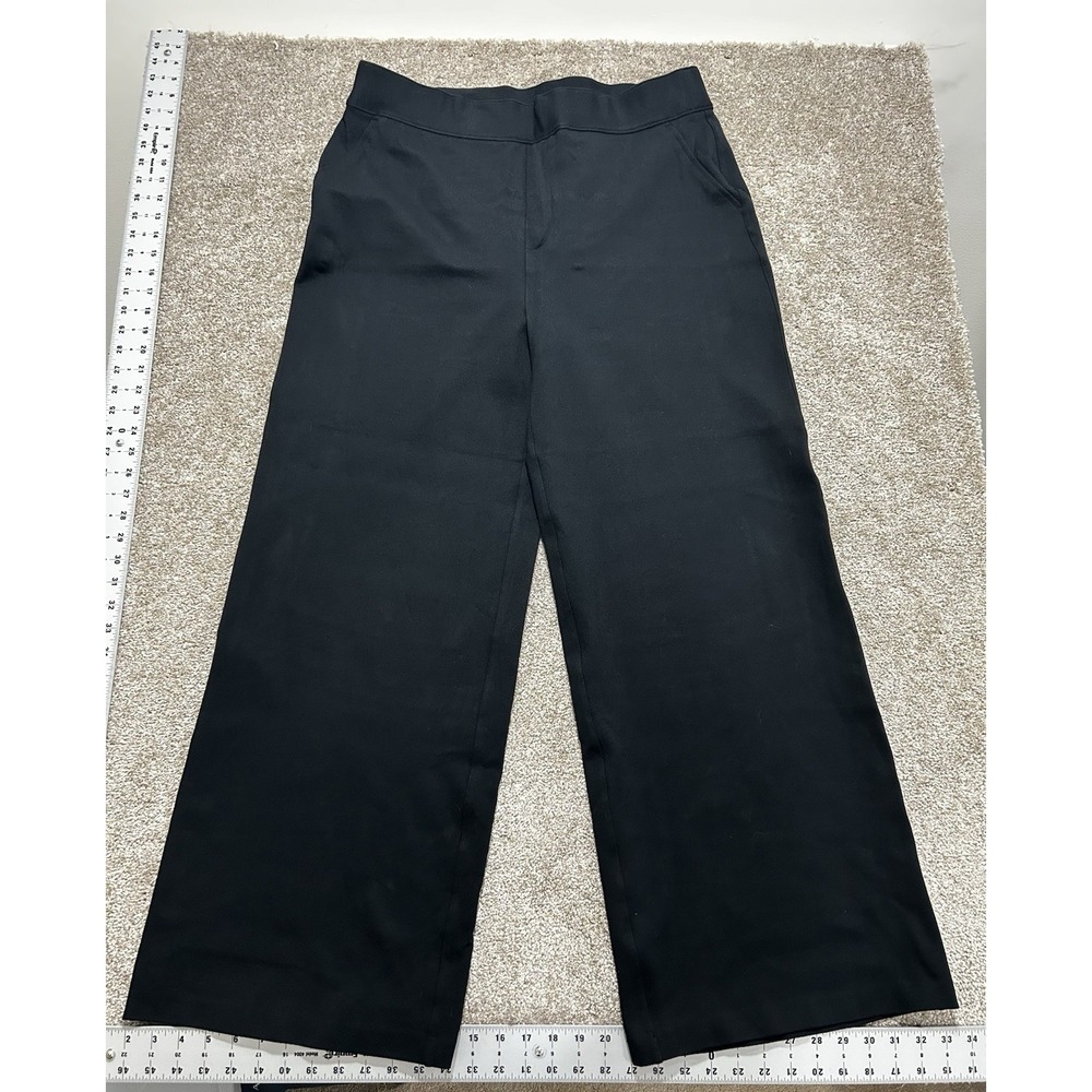 Spanx Women's 2X The Perfect Pant Hi-Rise Black Dress Pants Pull On
